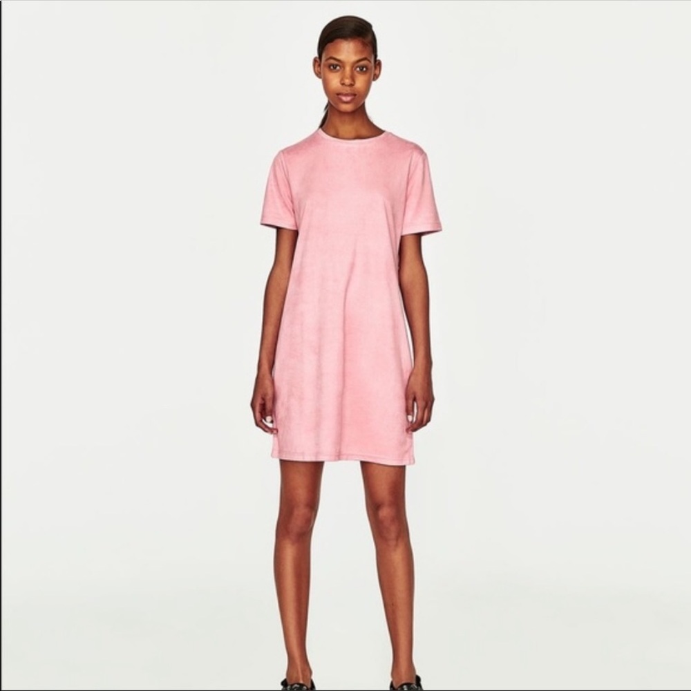 Zara Trafaluc Suede Effect Dress